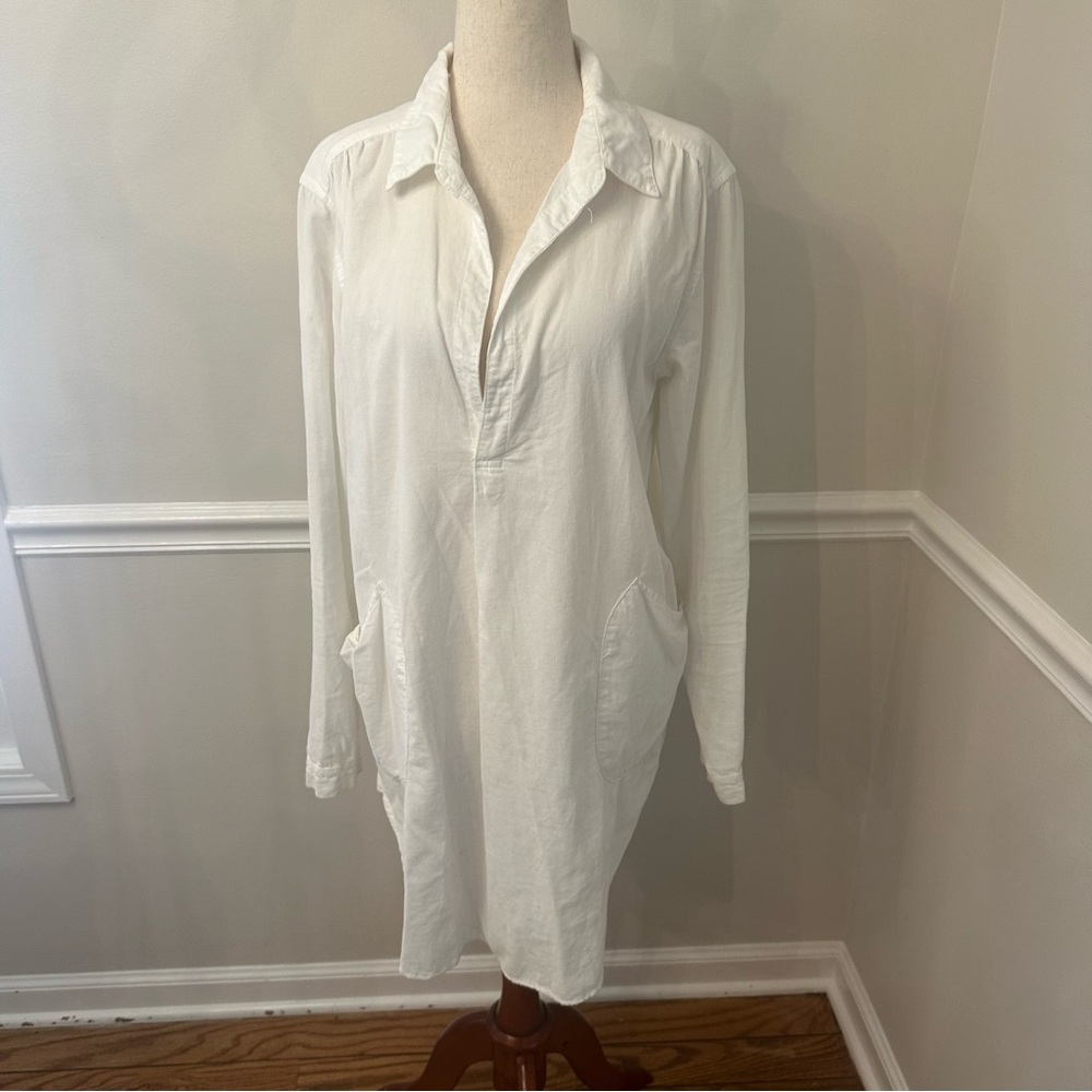 CP Shands White collared corduroy tunic-Size small - Picture 2 of 7